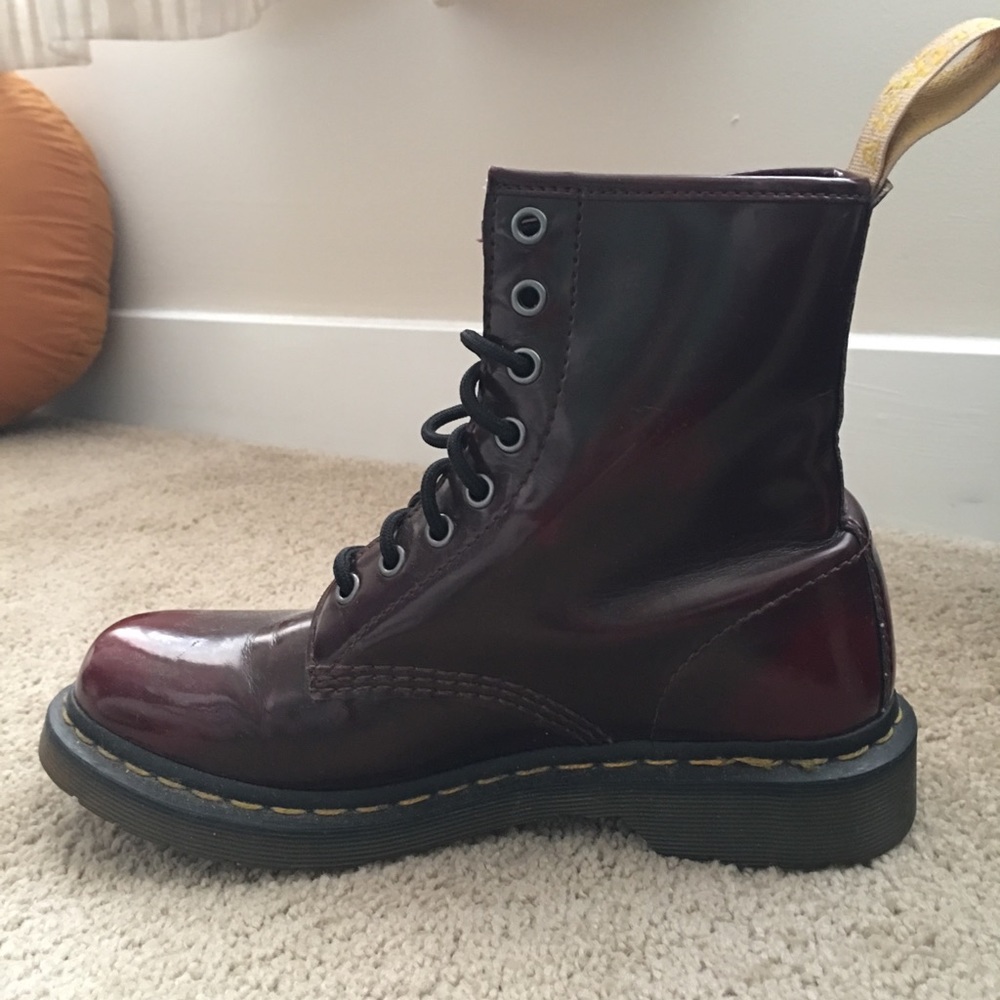 LIKE NEW Crimson Ombré Dr. Martens